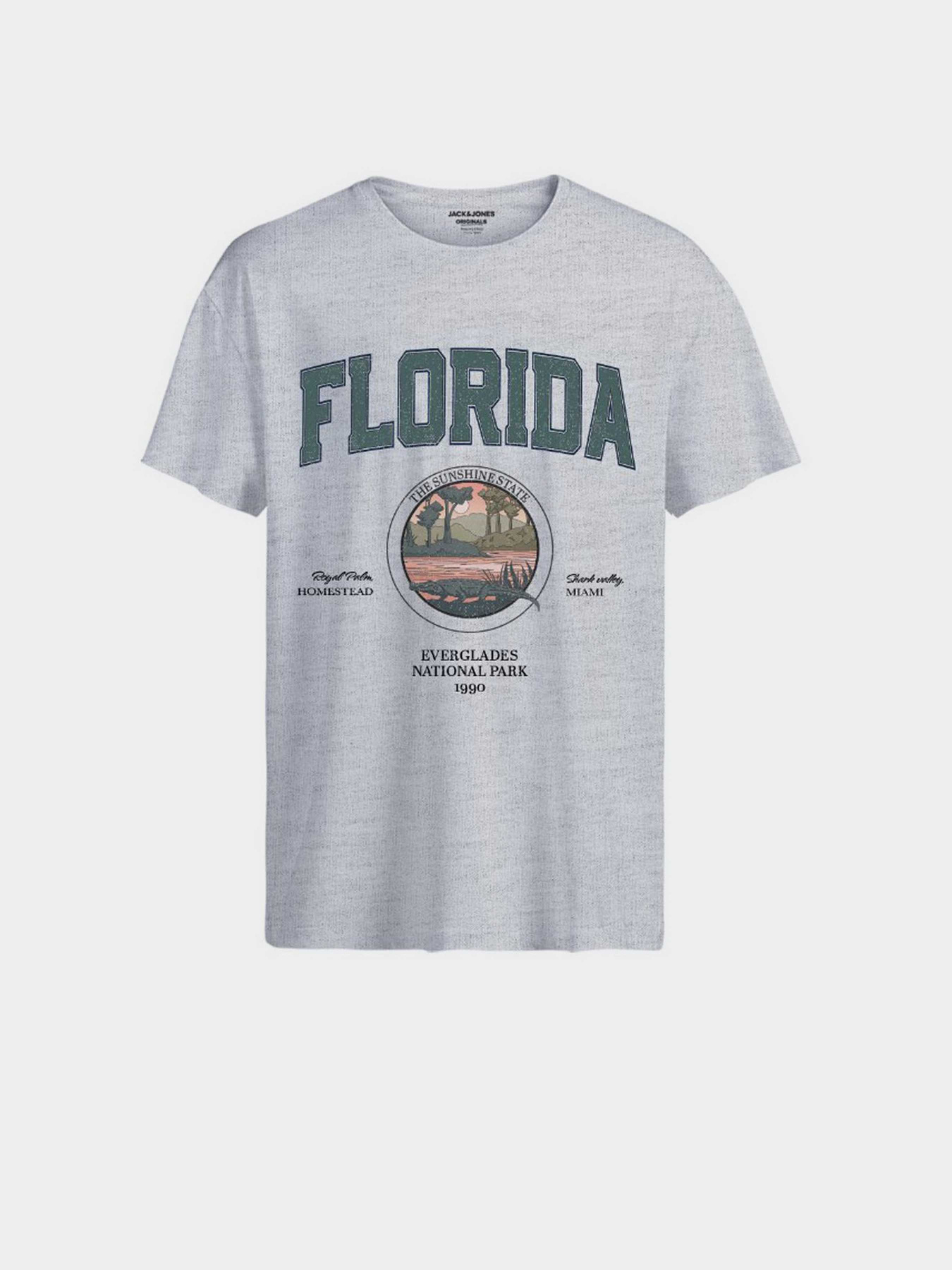 Футболка JACK & JONES модель 12264396_White Melange Фото