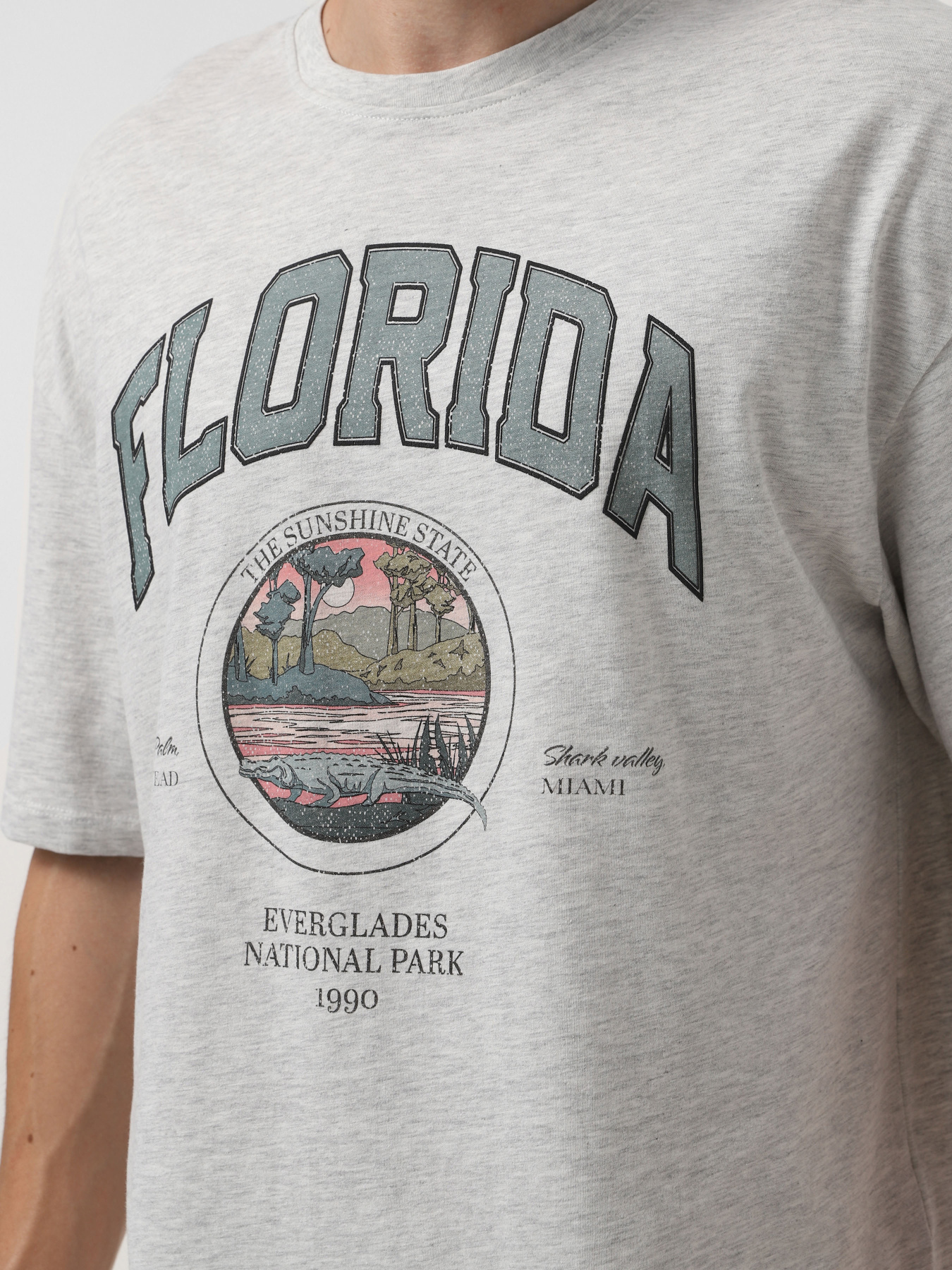 Футболка JACK & JONES модель 12264396_White Melange Футболка JACK & JONES модель 12264396_White Melange Фото