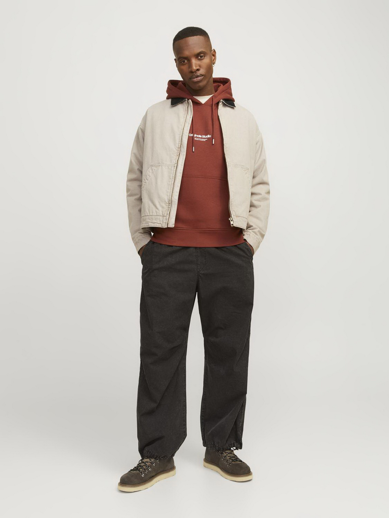 Худи JACK & JONES модель 12241687_Brandy Brown Фото