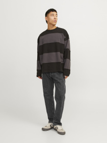 Широкие джинсы JACK & JONES модель 12249026_Black Denim Фото