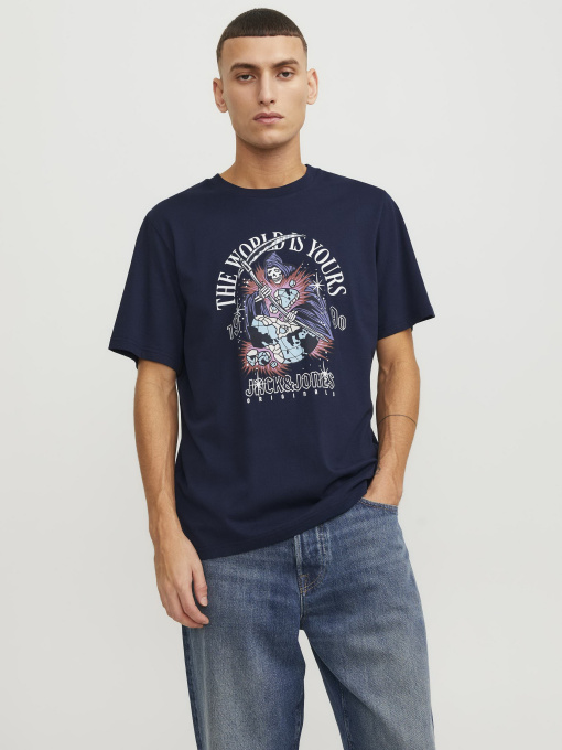 Футболка JACK & JONES модель 12249345_Sky Captain Фото