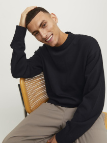 Джемпер JACK & JONES модель 12251556_Black Фото