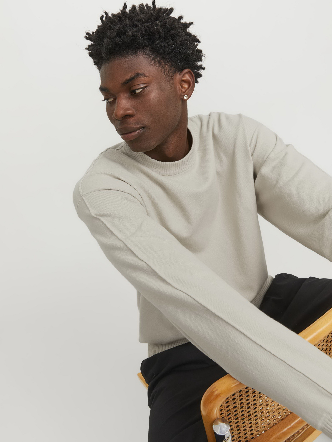 Джемпер JACK & JONES модель 12251556_Moonbeam Фото