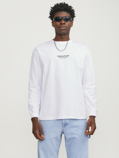 Лонгслів JACK & JONES модель 12251775_Bright White - фото