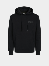 Худи JACK & JONES модель 12152840_Black Small Print/ Black Фото