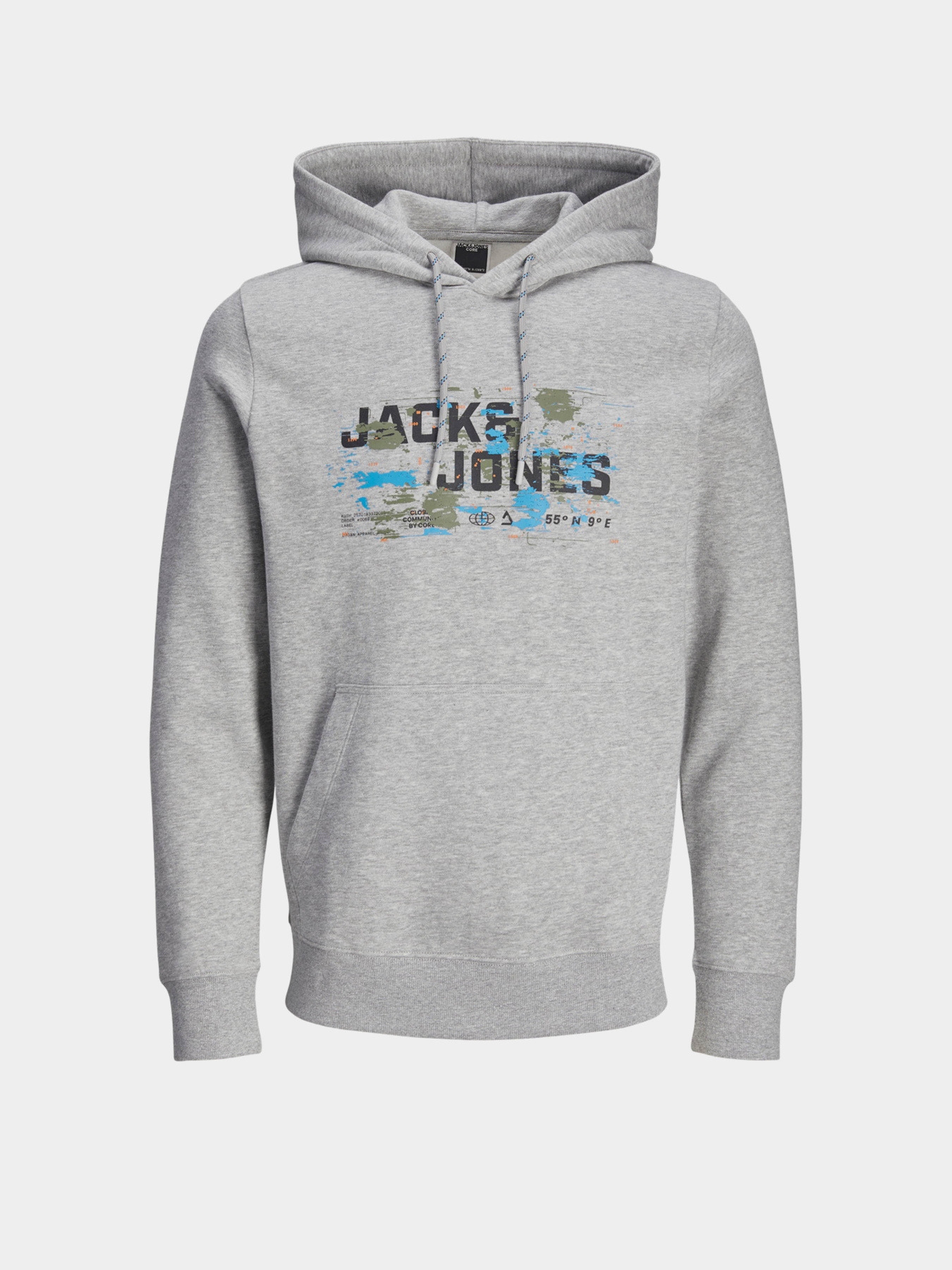 Худи JACK & JONES модель 12261670_Light Grey Melange Фото
