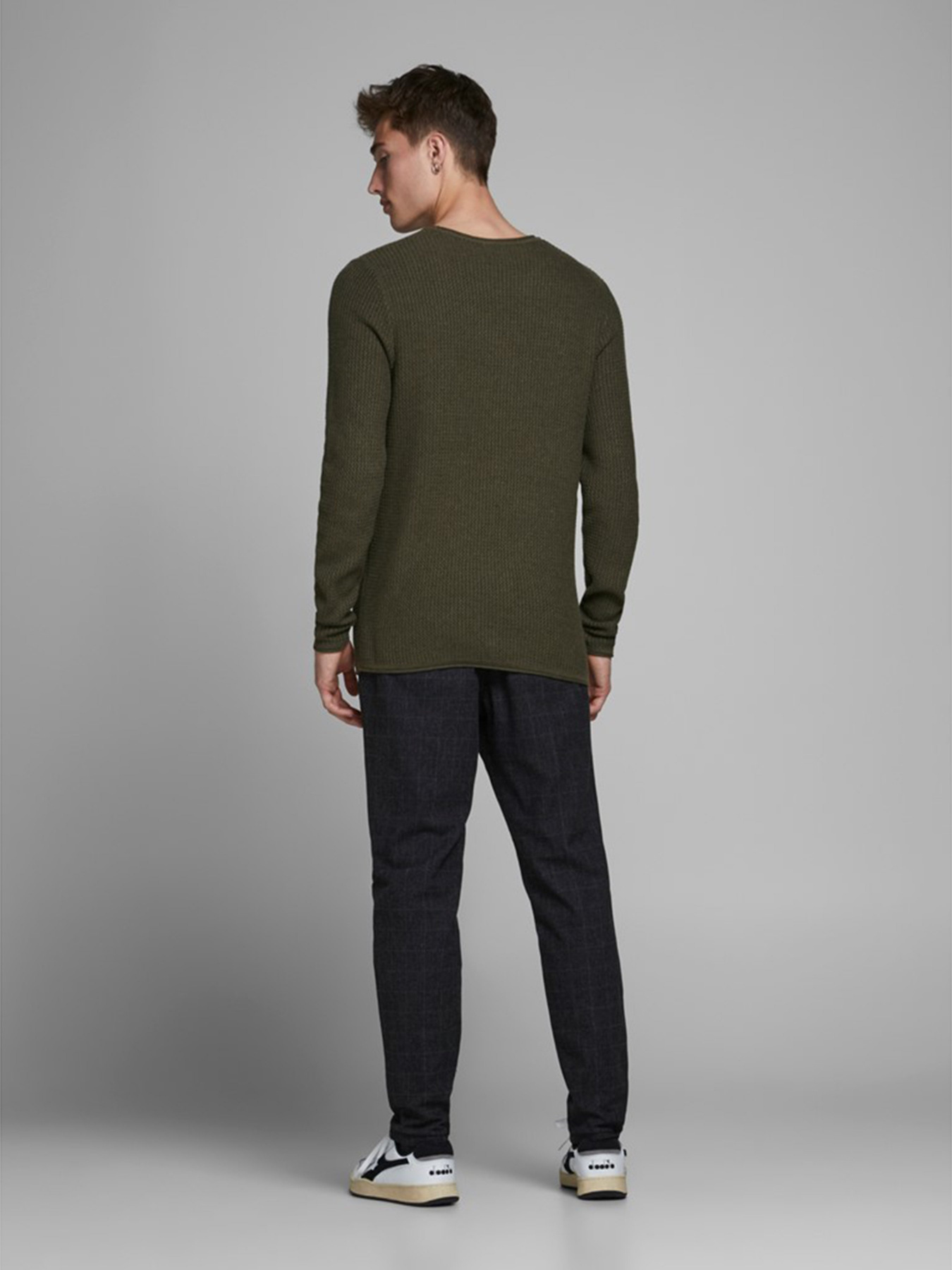 Джемпер JACK & JONES модель 12179861_Olive Night Джемпер JACK & JONES модель 12179861_Olive Night Фото