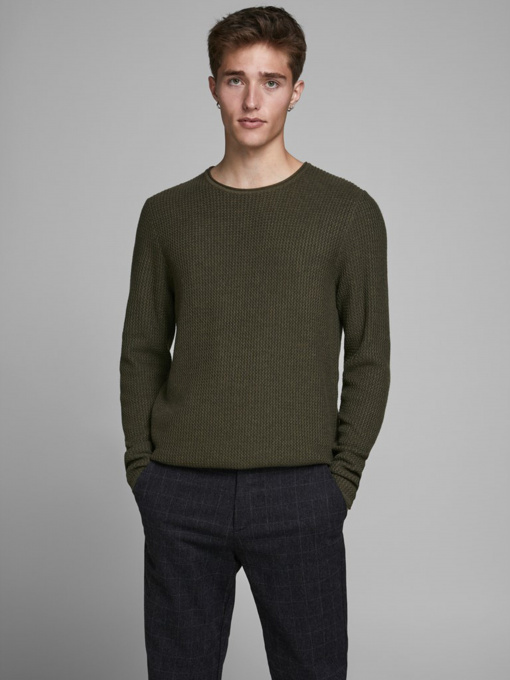 Свитры и кардиганы JACK & JONES модель 12179861_Olive Night Фото