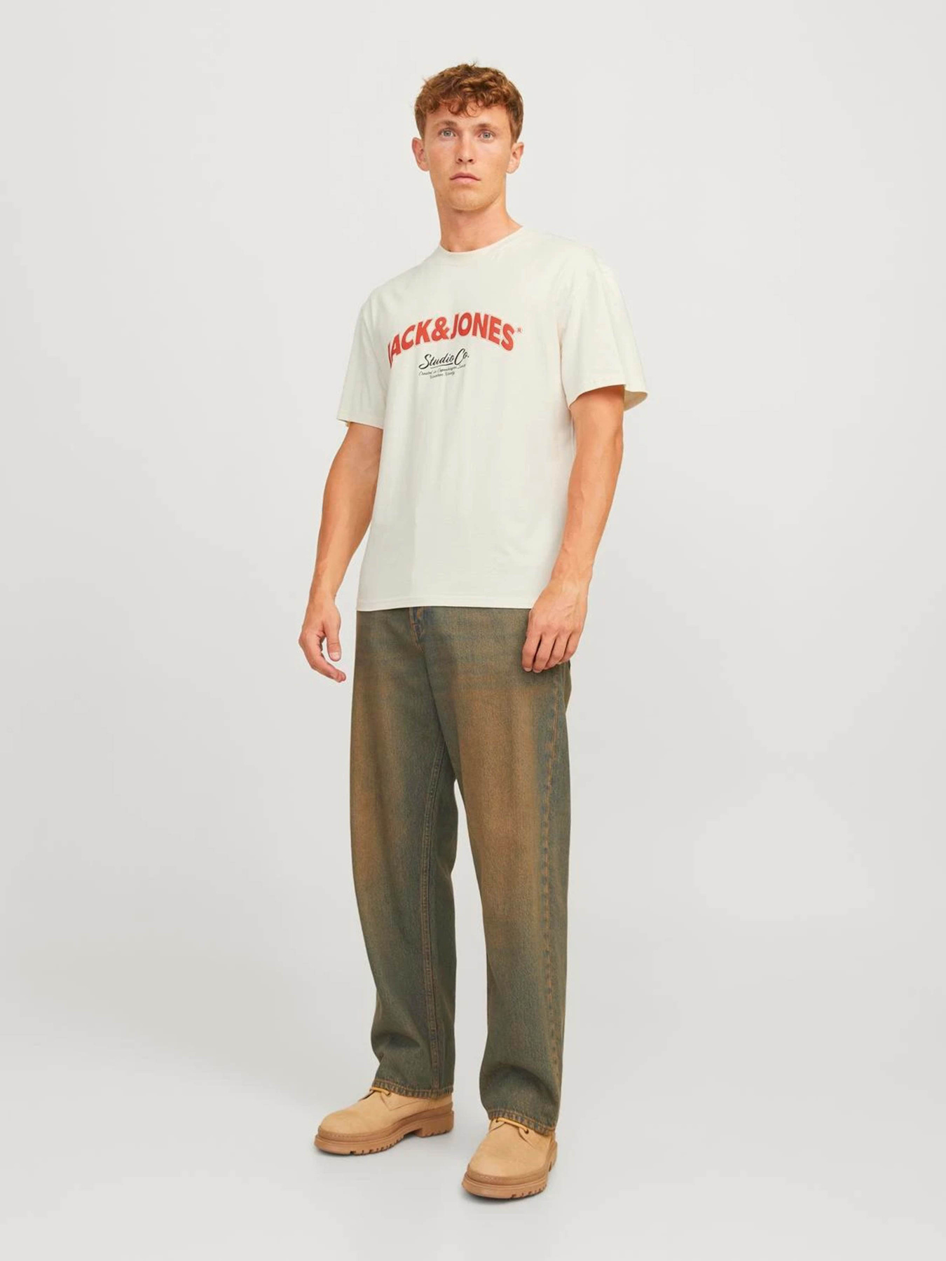 Футболка JACK & JONES модель 12262348_Antique White Фото