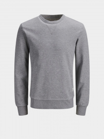Світшот JACK & JONES модель 12181903_Light Grey Melange Світшот JACK & JONES модель 12181903_Light Grey Melange Фото