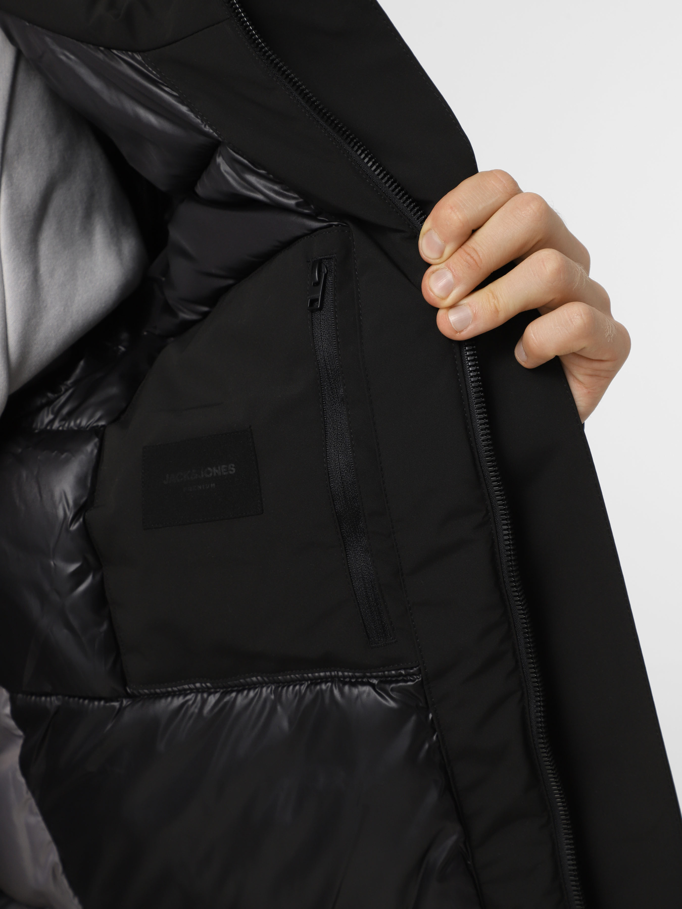 Демісезонна куртка JACK & JONES модель 12259457_Black Демісезонна куртка JACK & JONES модель 12259457_Black Фото