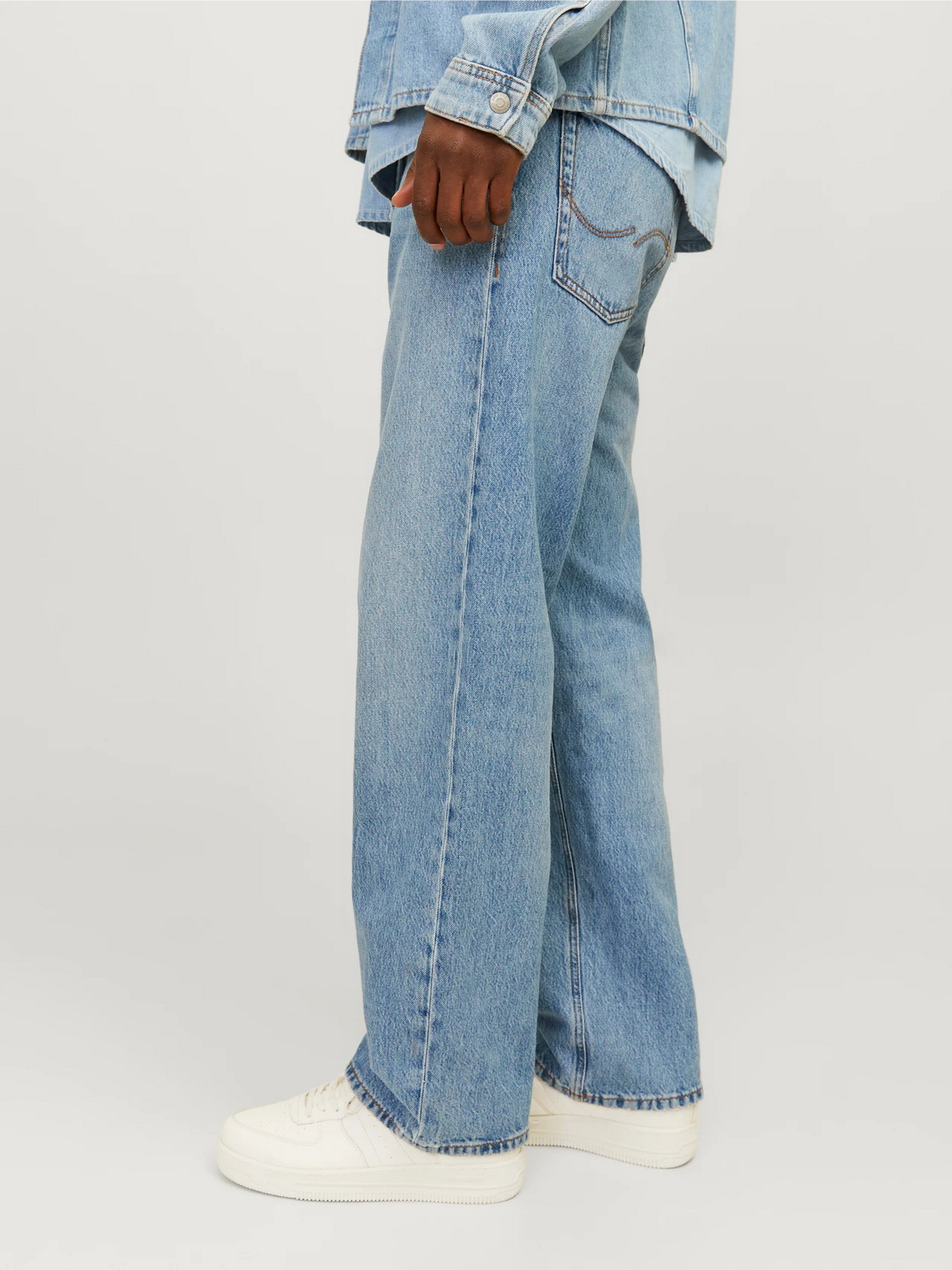 Широкие джинсы JACK & JONES модель 12261929_Blue Denim Фото