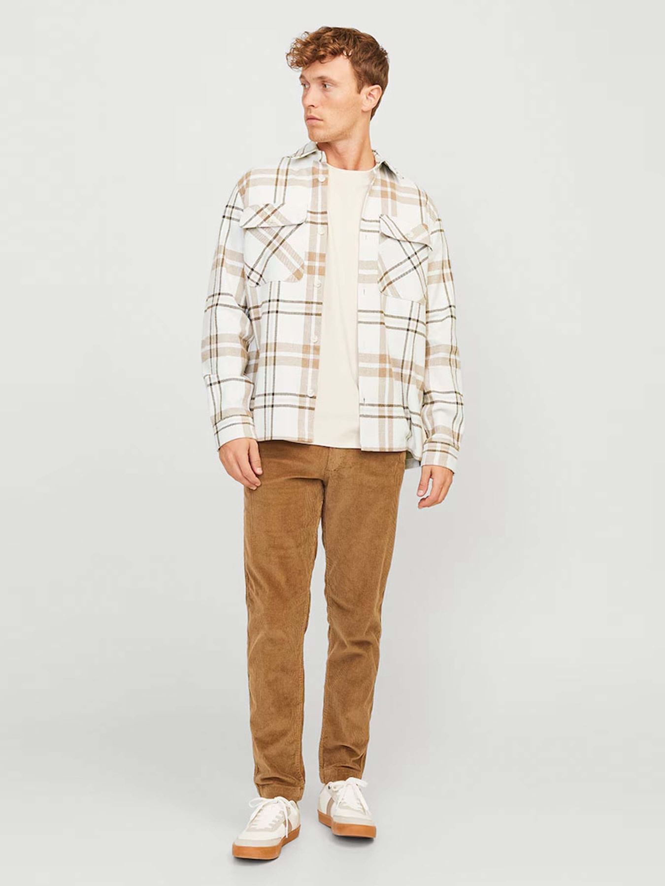 Рубашка JACK & JONES модель 12263647_Cloud Dancer COMFORT FIT Фото