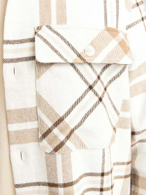 Рубашка в клетку JACK & JONES модель 12263647_Cloud Dancer COMFORT FIT Фото