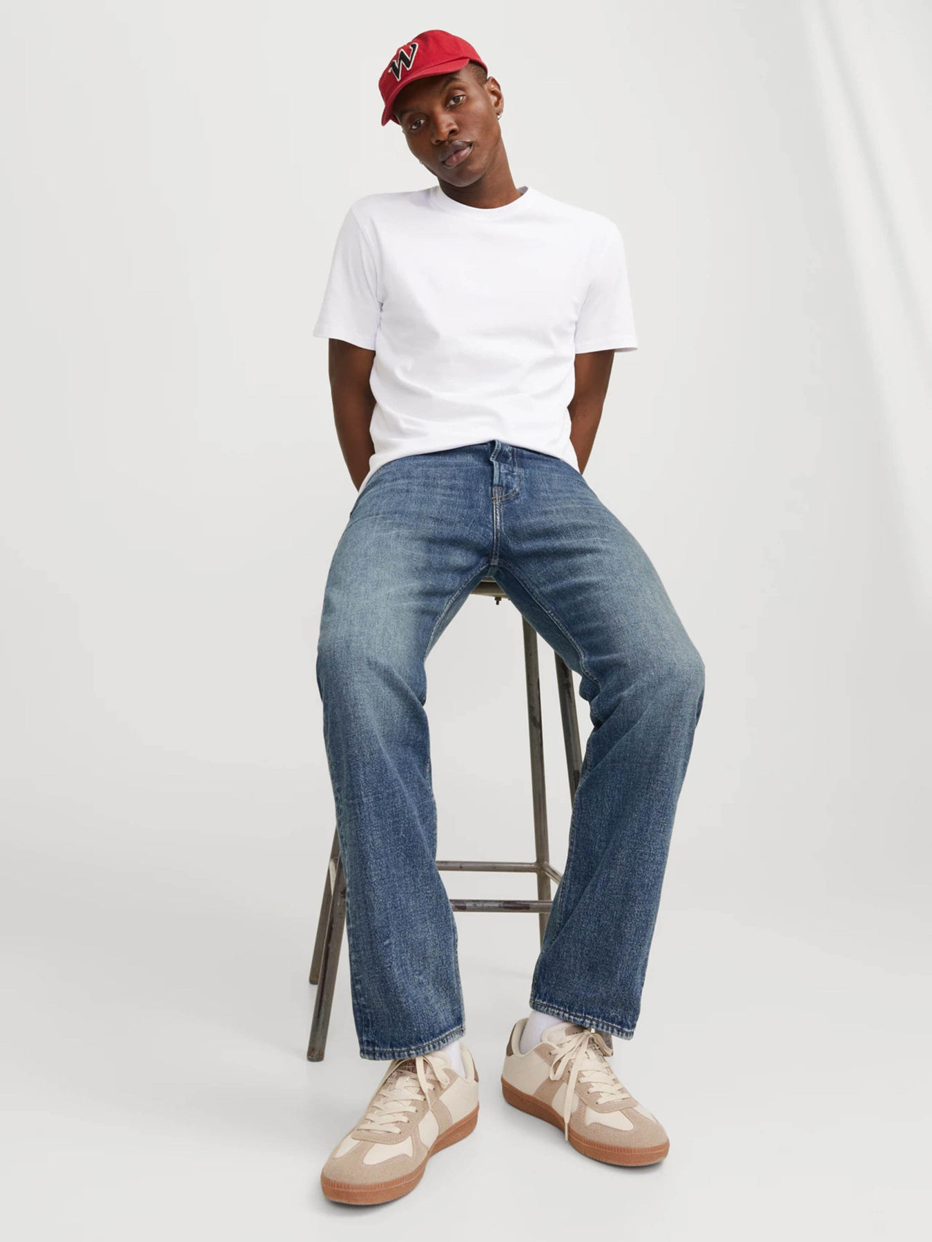 Прямі джинси JACK & JONES модель 12263279_Blue Denim Фото