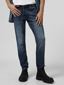 Прямі джинси JACK & JONES модель 12263286_Blue Denim Фото