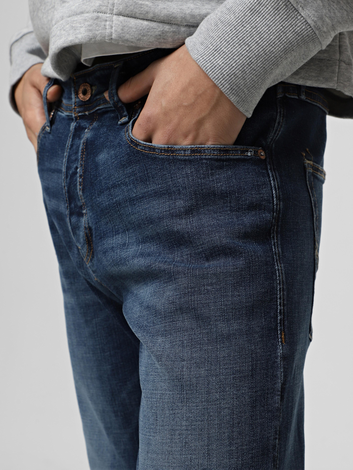 Прямые джинсы JACK & JONES модель 12268996_Blue Denim Фото