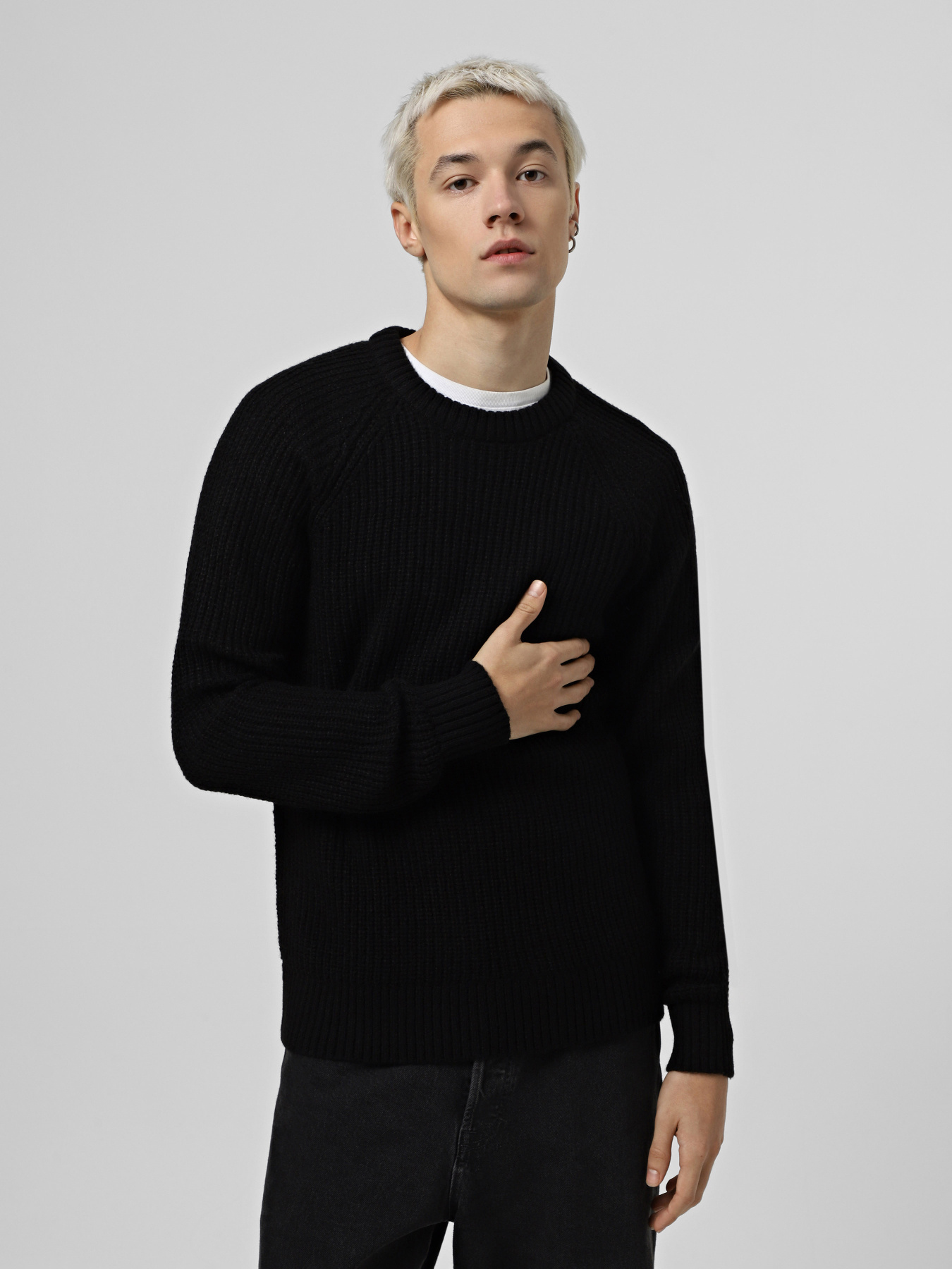 Джемпер JACK & JONES модель 12267393_Black Фото