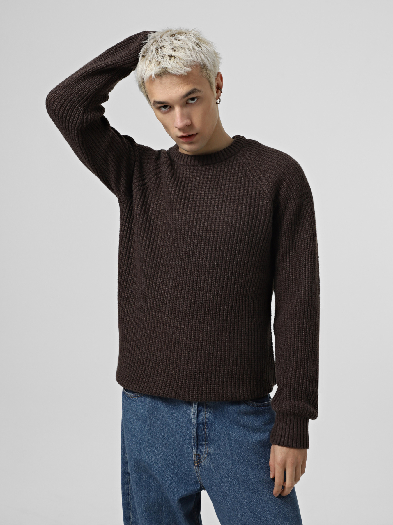 Джемпер JACK & JONES модель 12267393_Mulch Фото