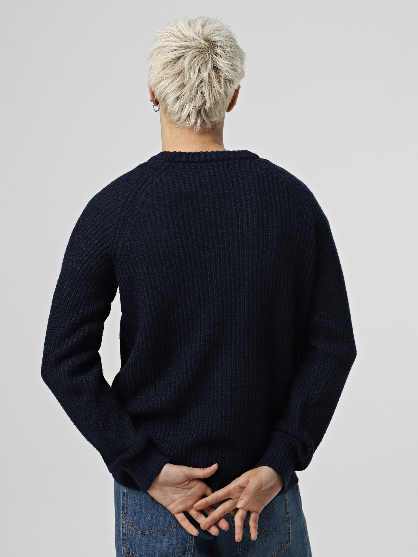 Джемпер JACK & JONES модель 12267393_Navy Blazer Фото