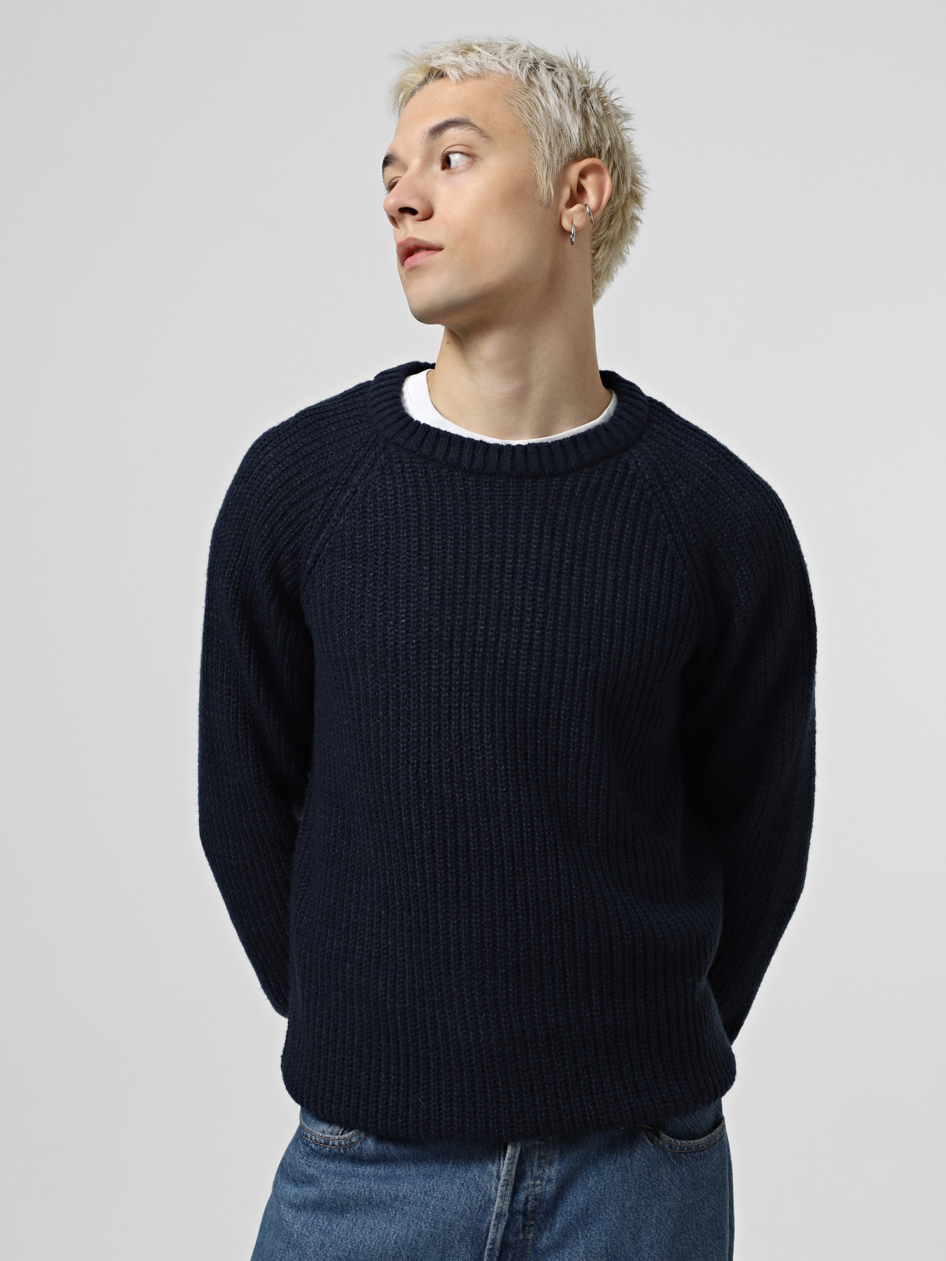 Джемпер JACK & JONES модель 12267393_Navy Blazer Фото