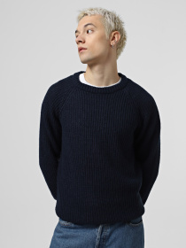 Джемпер JACK & JONES модель 12267393_Navy Blazer Фото