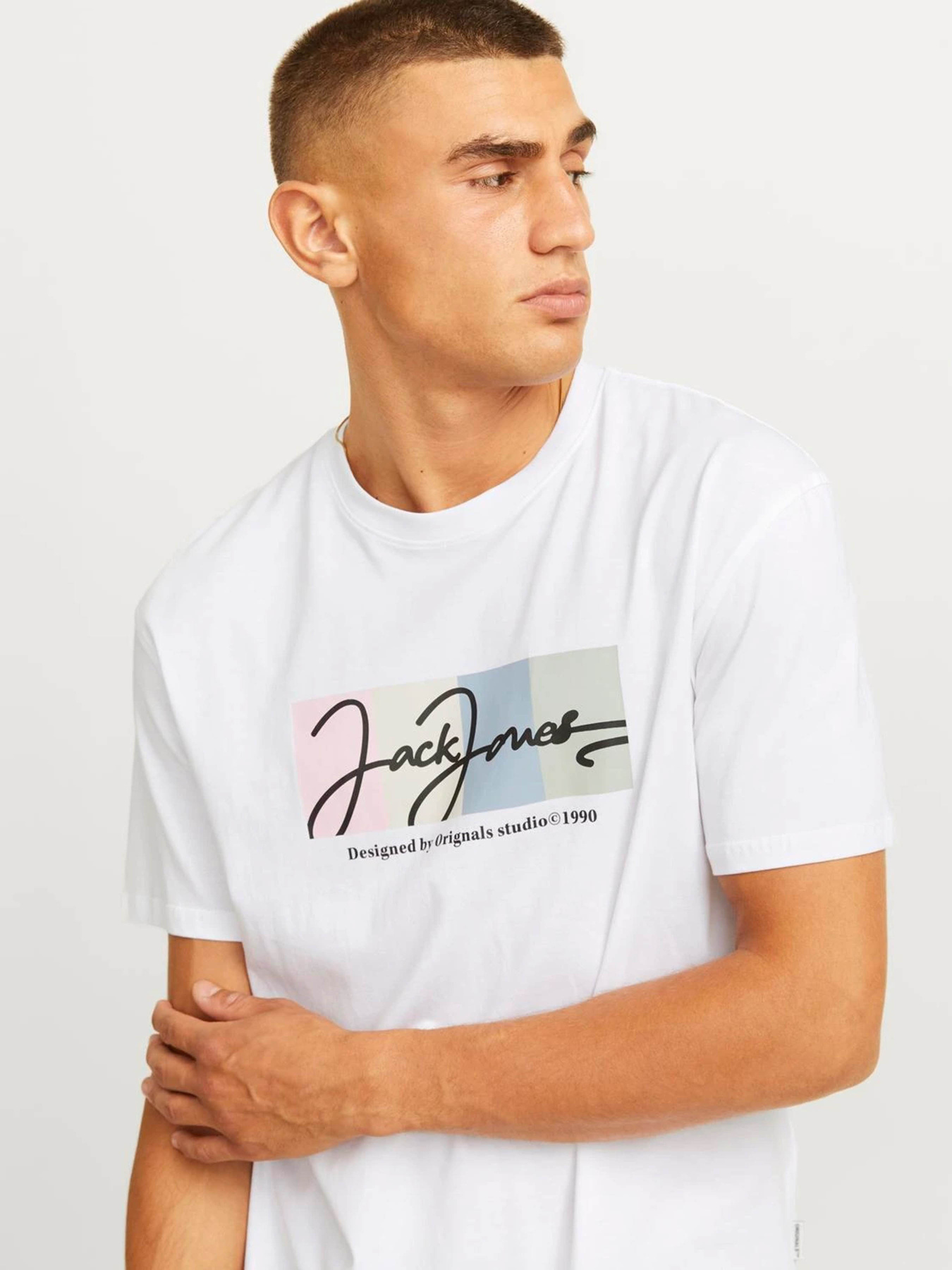 Футболка JACK & JONES модель 12262662_Bright White Фото