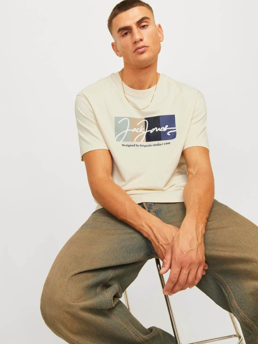 Футболка JACK & JONES модель 12262662_Buttercream Фото