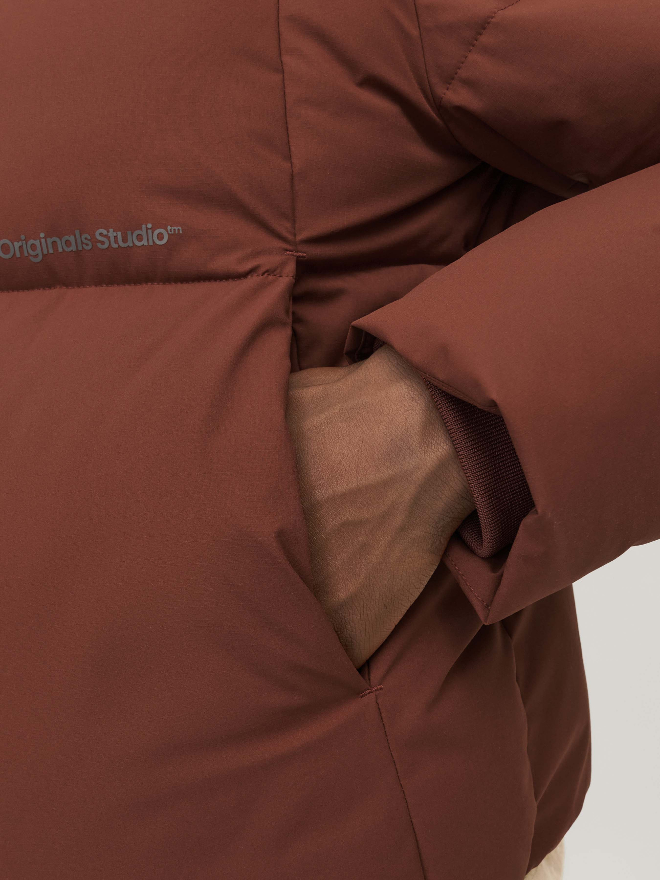 Зимняя куртка JACK & JONES модель 12260433_Brandy Brown Фото