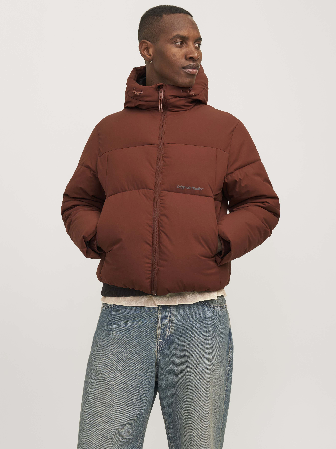 Зимняя куртка JACK & JONES модель 12260433_Brandy Brown Фото