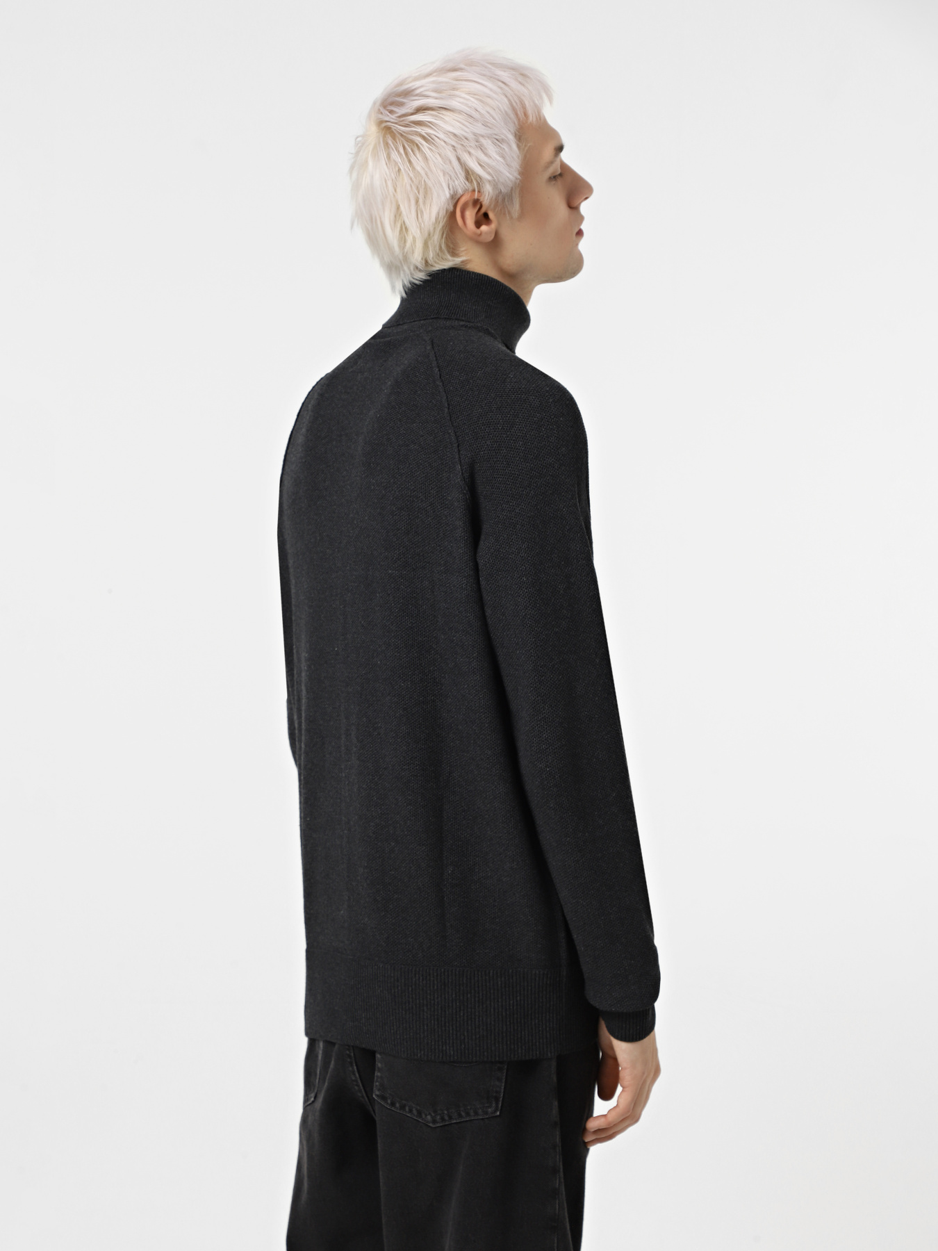 Свитер JACK & JONES модель 12260386_Dark Grey Melange CYCLO 10 Фото