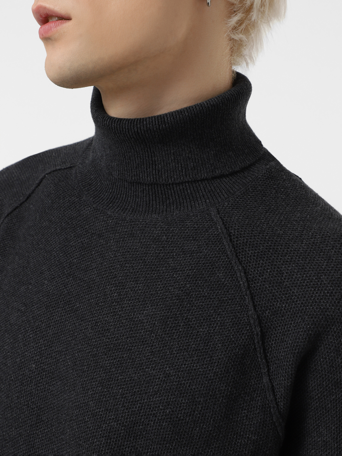 Свитер JACK & JONES модель 12260386_Dark Grey Melange CYCLO 10 Фото