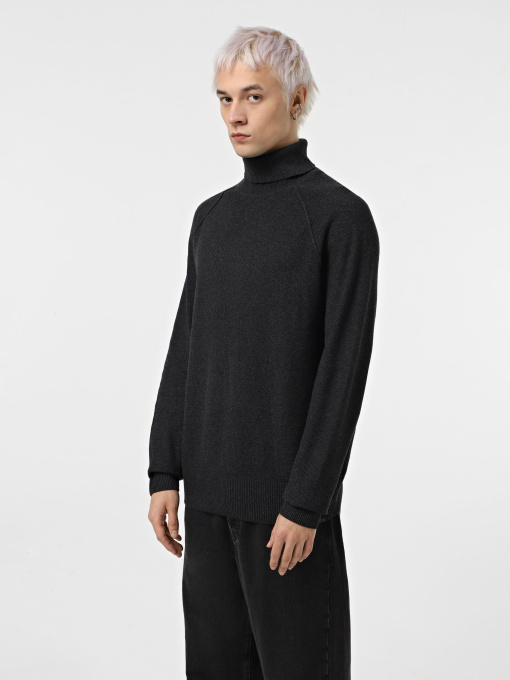 Свитер JACK & JONES модель 12260386_Dark Grey Melange CYCLO 10 Фото