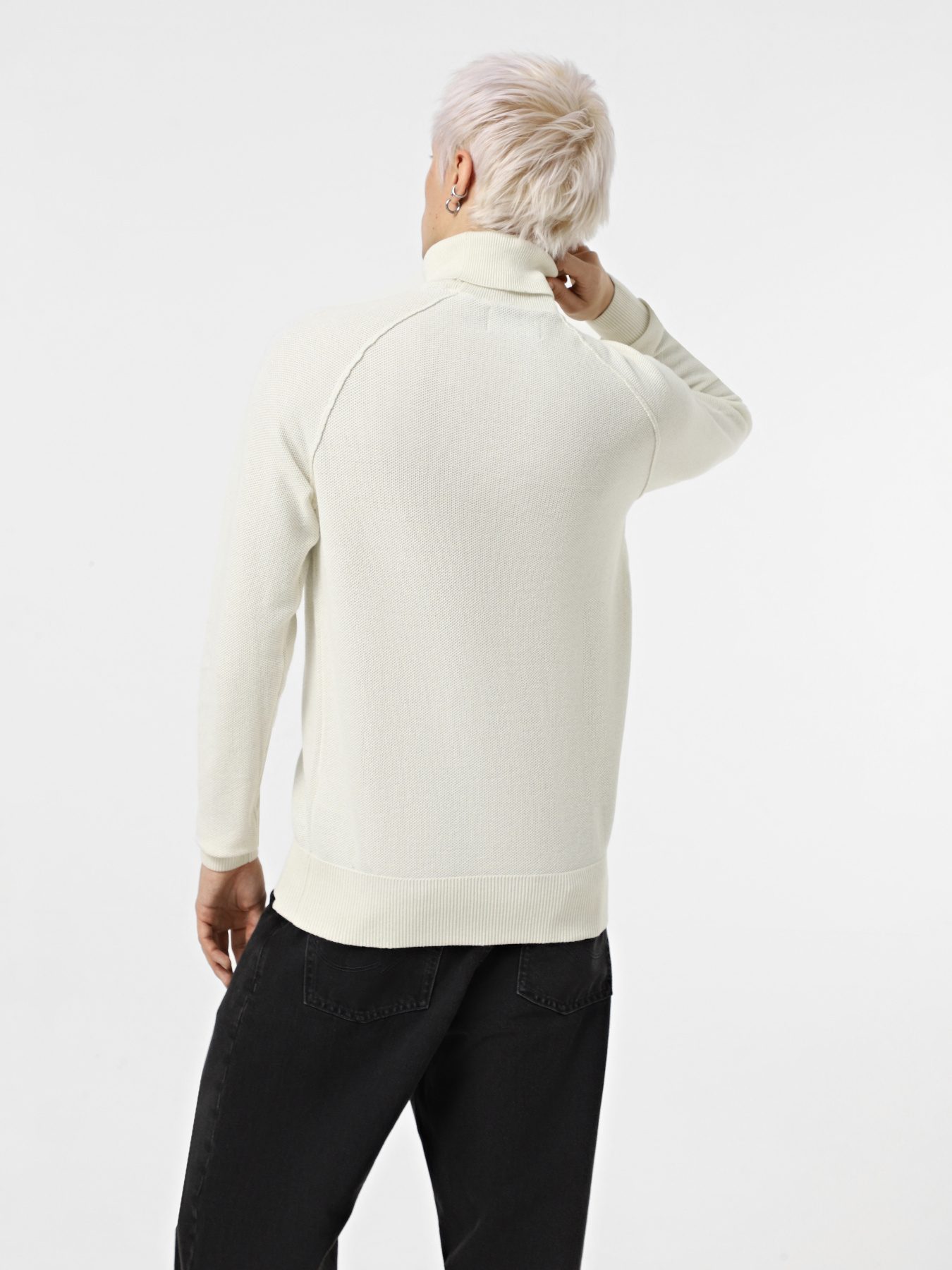 Свитер JACK & JONES модель 12260386_Cloud Dancer CYCLO 002 Фото