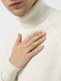 Свитер JACK & JONES модель 12260386_Cloud Dancer CYCLO 002 Фото