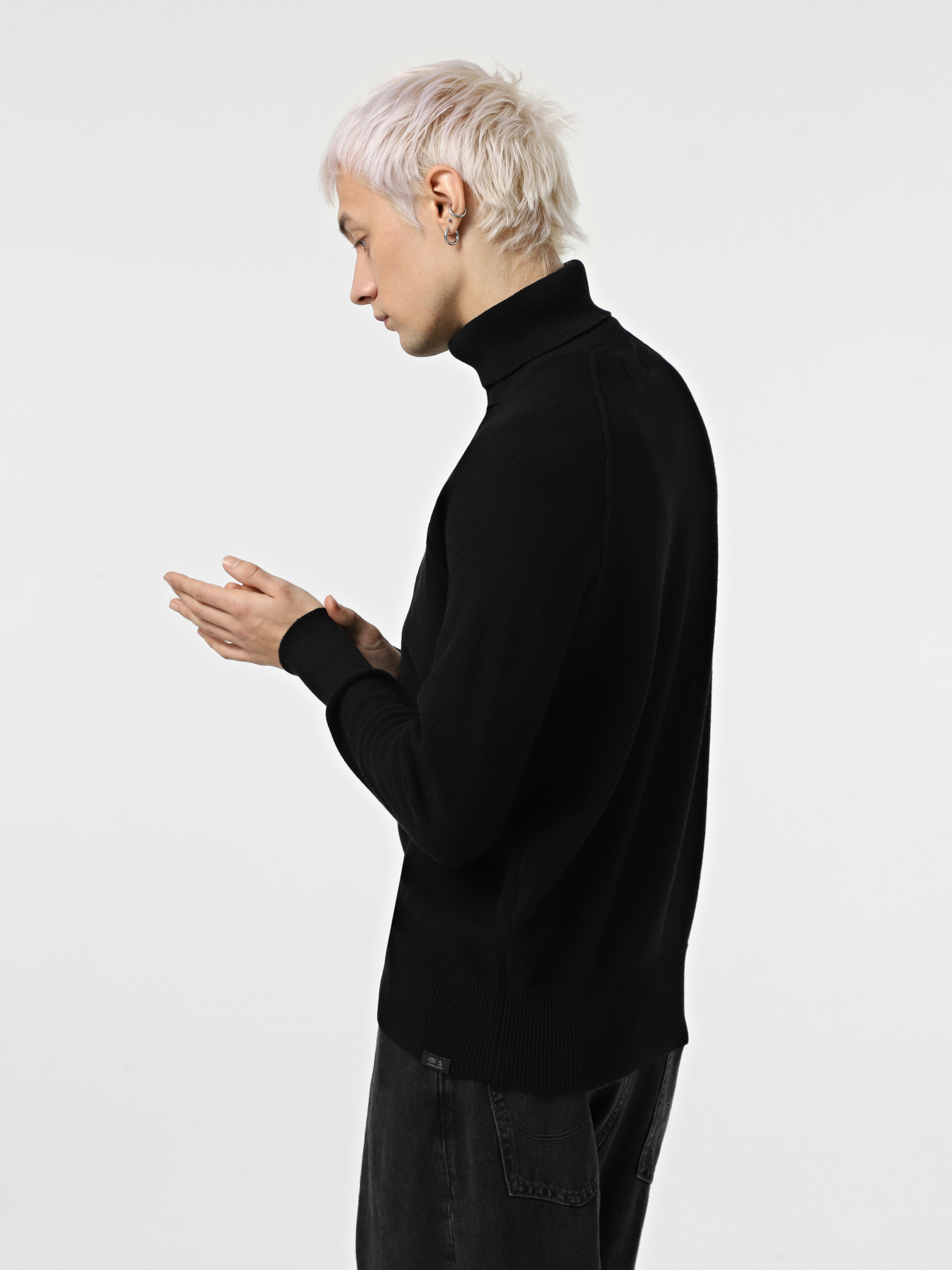 Свитер JACK & JONES модель 12260386_Black CYCLO 100 Фото