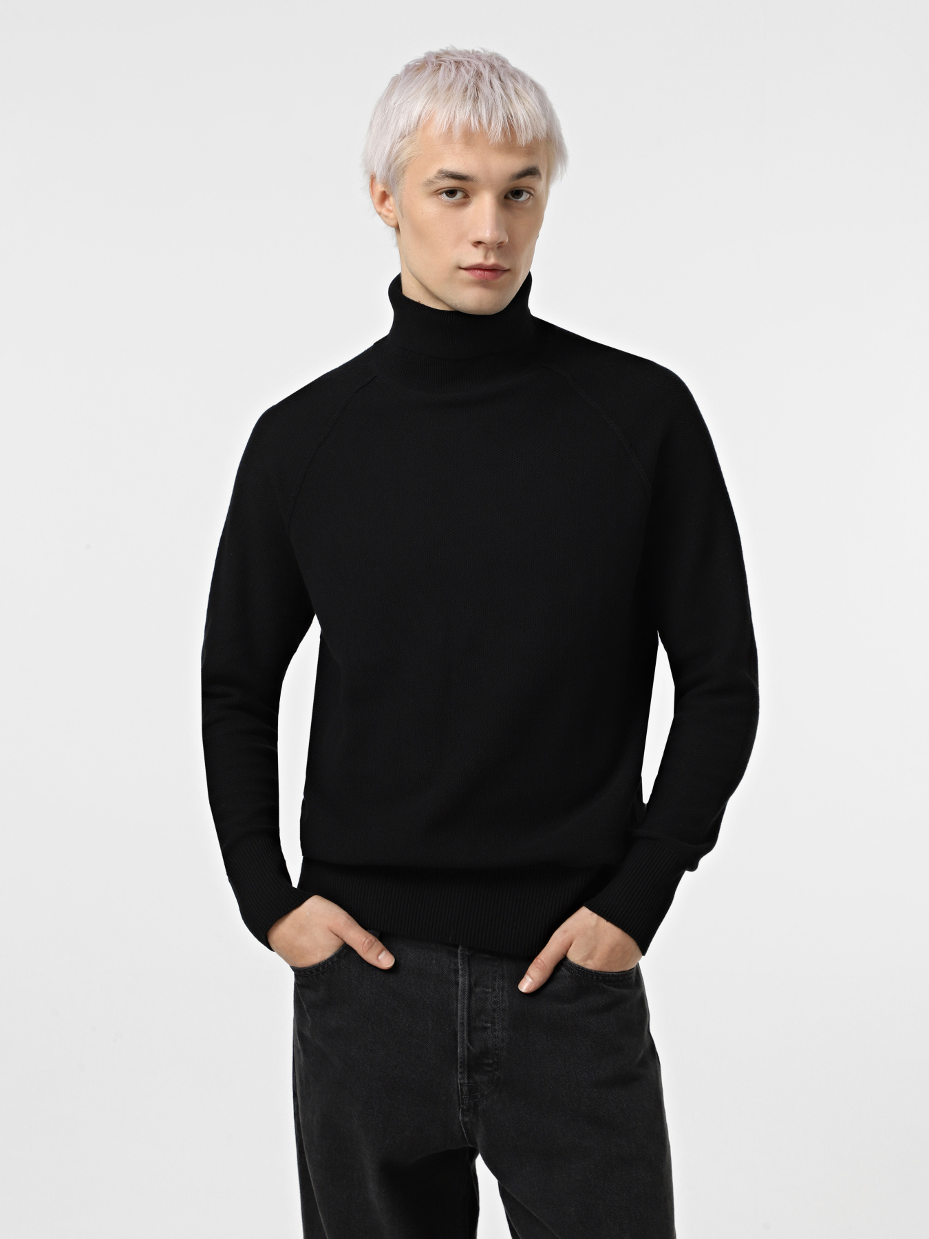 Свитер JACK & JONES модель 12260386_Black CYCLO 100 Фото