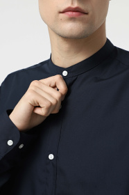 Рубашка повседневная JACK & JONES модель 12205921_Navy Blazer Фото