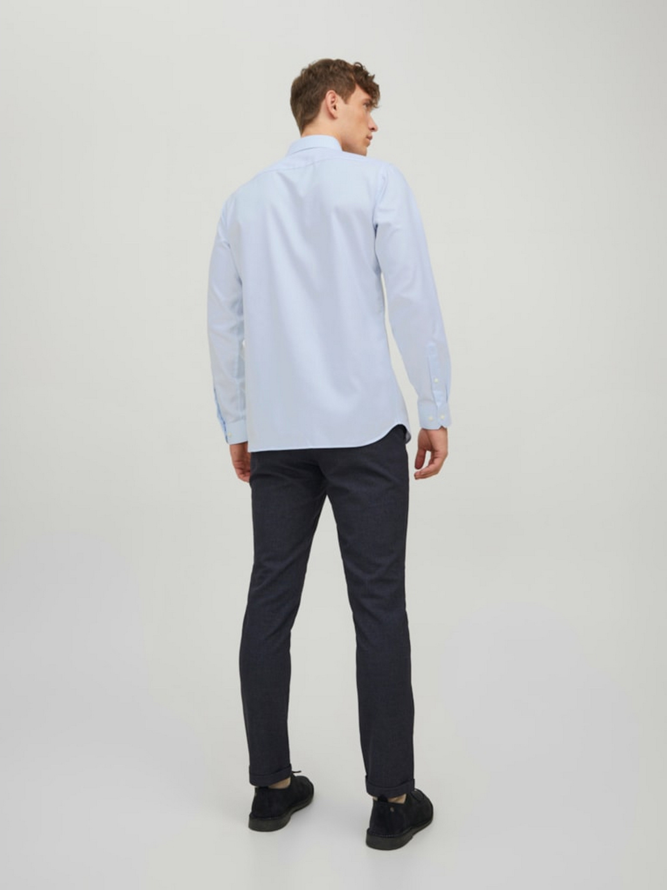 Сорочка класична JACK & JONES модель 12227385_Cashmere Blue SLIM FIT Фото