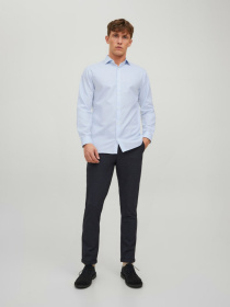 Сорочка класична JACK & JONES модель 12227385_Cashmere Blue SLIM FIT Фото