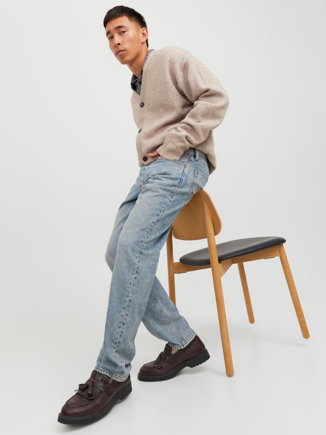 Прямі джинси JACK & JONES модель 12250742_Blue Denim Фото