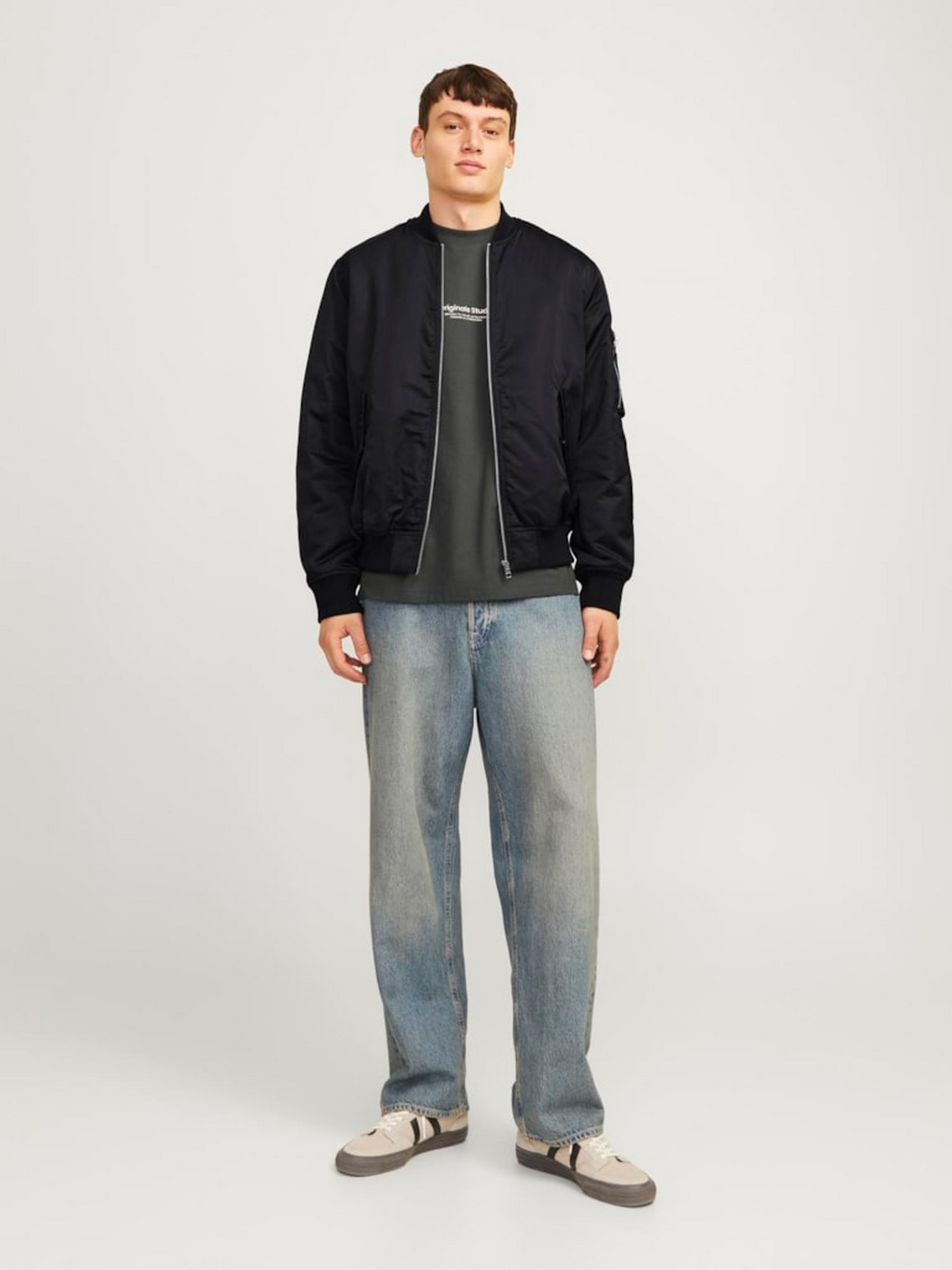 Бомбер JACK & JONES модель 12256857_Black Фото
