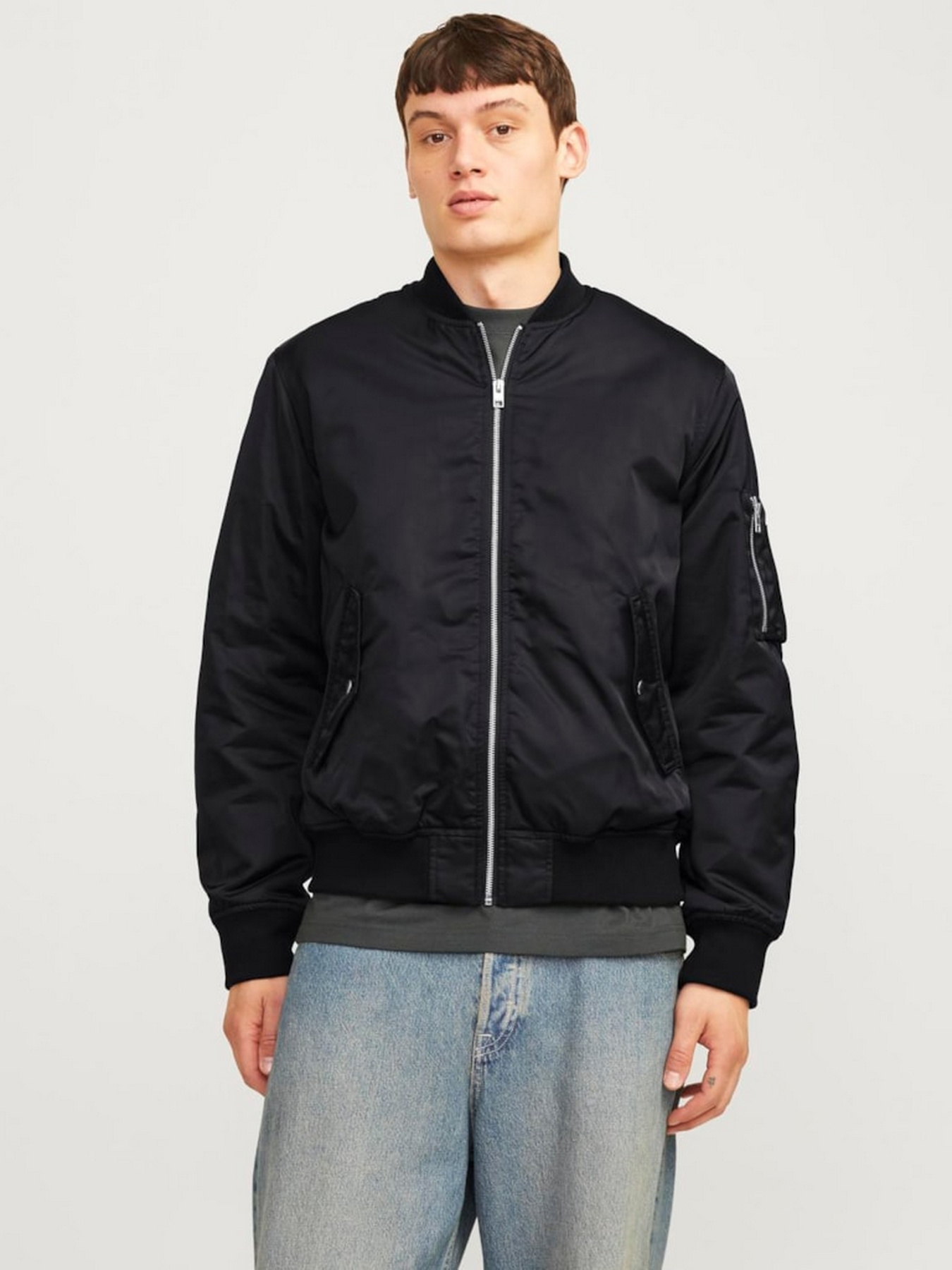 Бомбер JACK & JONES модель 12256857_Black Фото