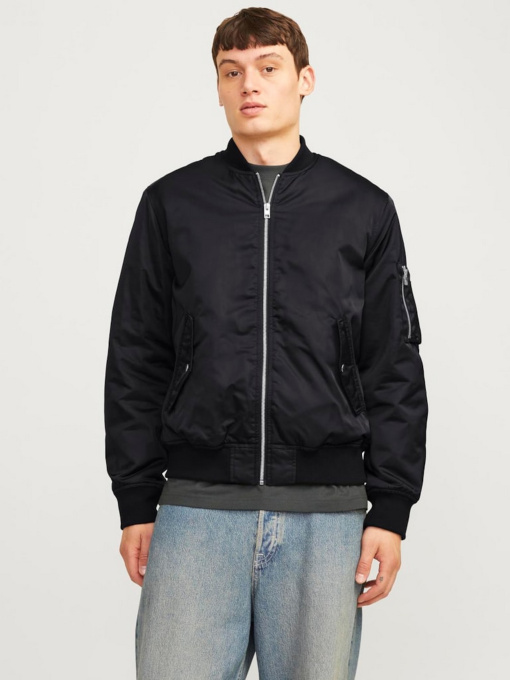 Бомбер JACK & JONES модель 12256857_Black Фото