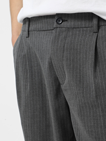 Брюки классические JACK & JONES модель 12267059_Dark Grey Pinstripe — фото 4 - INTERTOP