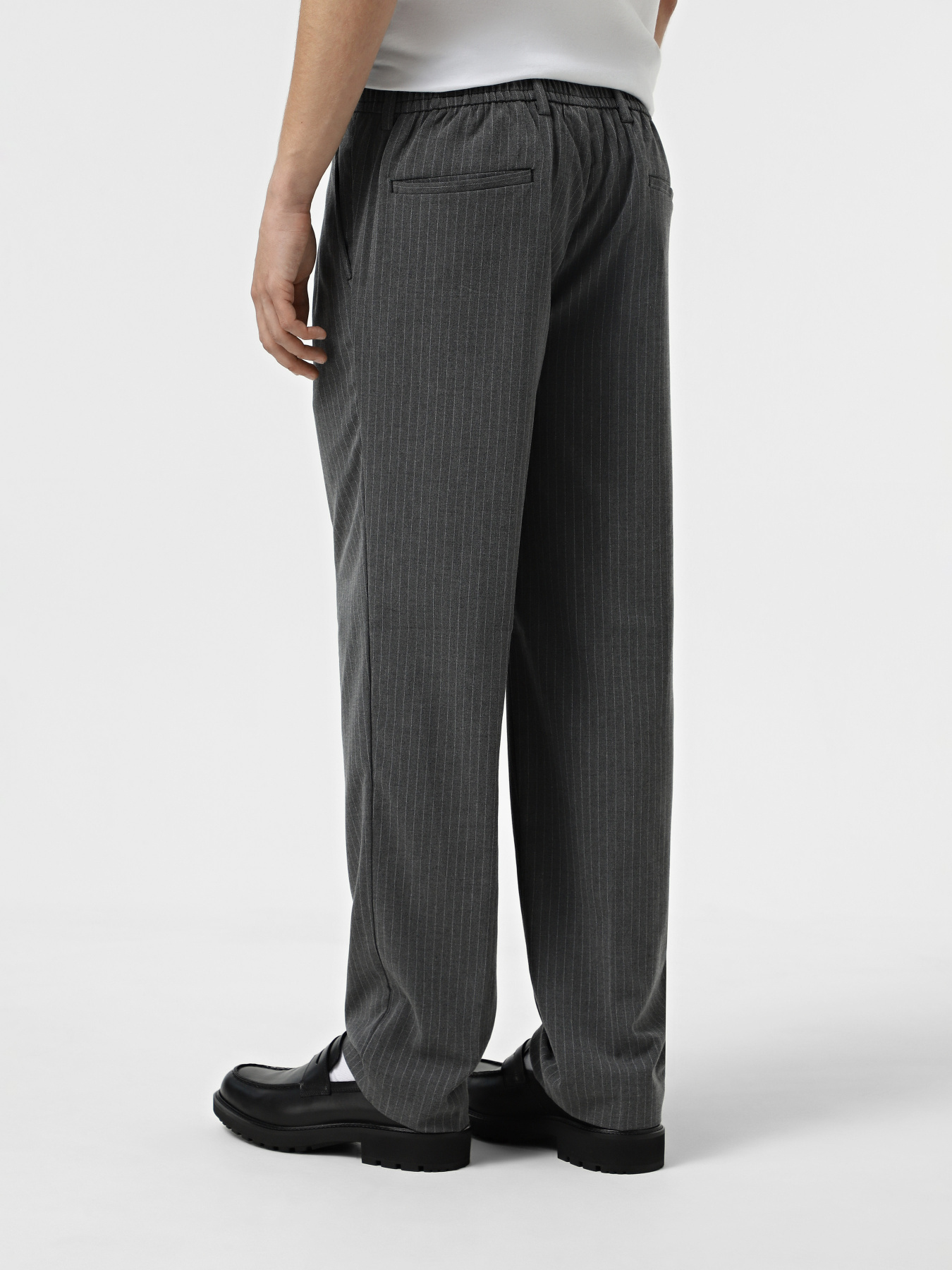 Класичні штани JACK & JONES модель 12267059_Dark Grey Pinstripe Фото