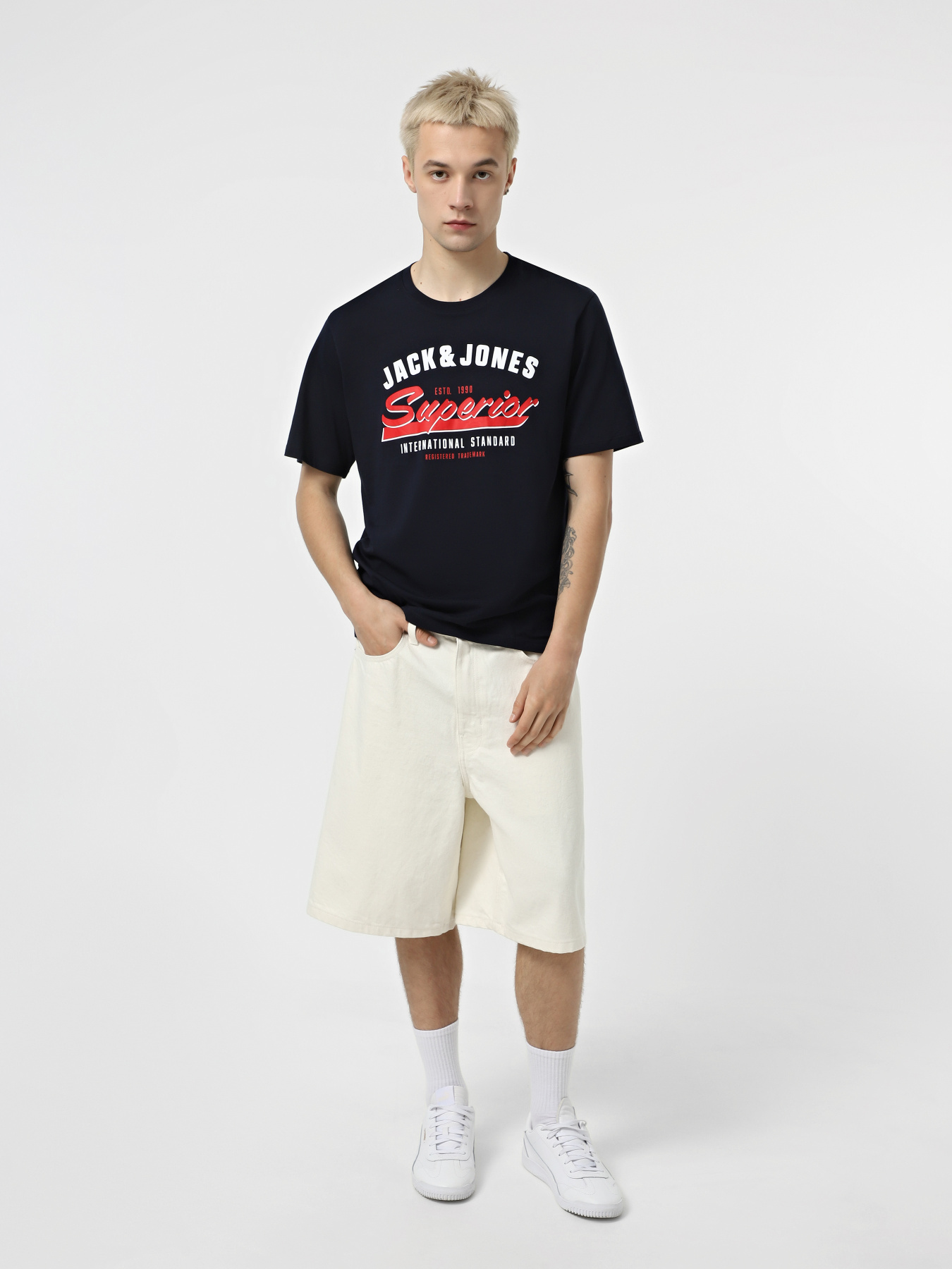 Футболка JACK & JONES модель 12268267_Sky Captain Фото