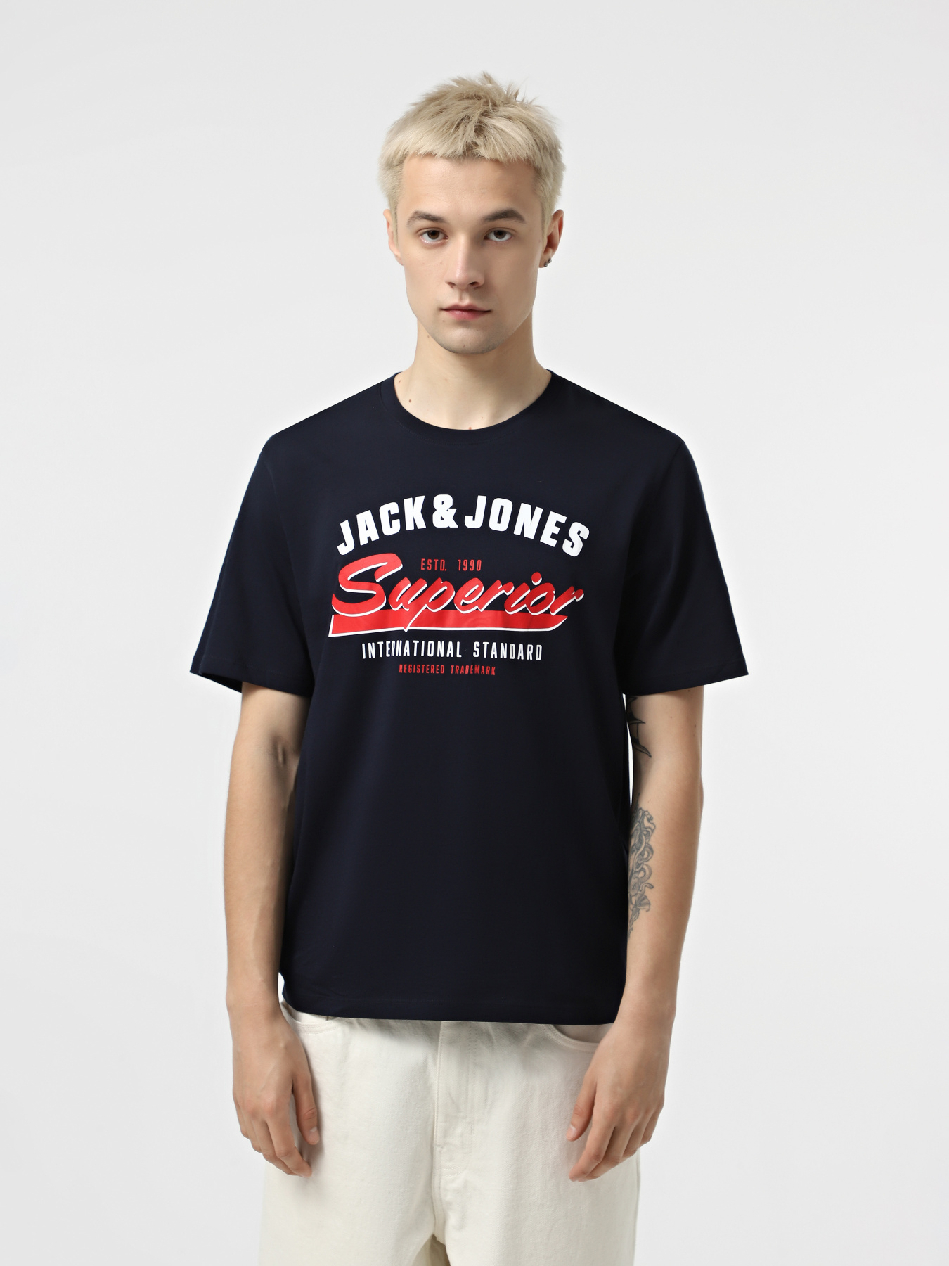 Футболка JACK & JONES модель 12268267_Sky Captain Фото