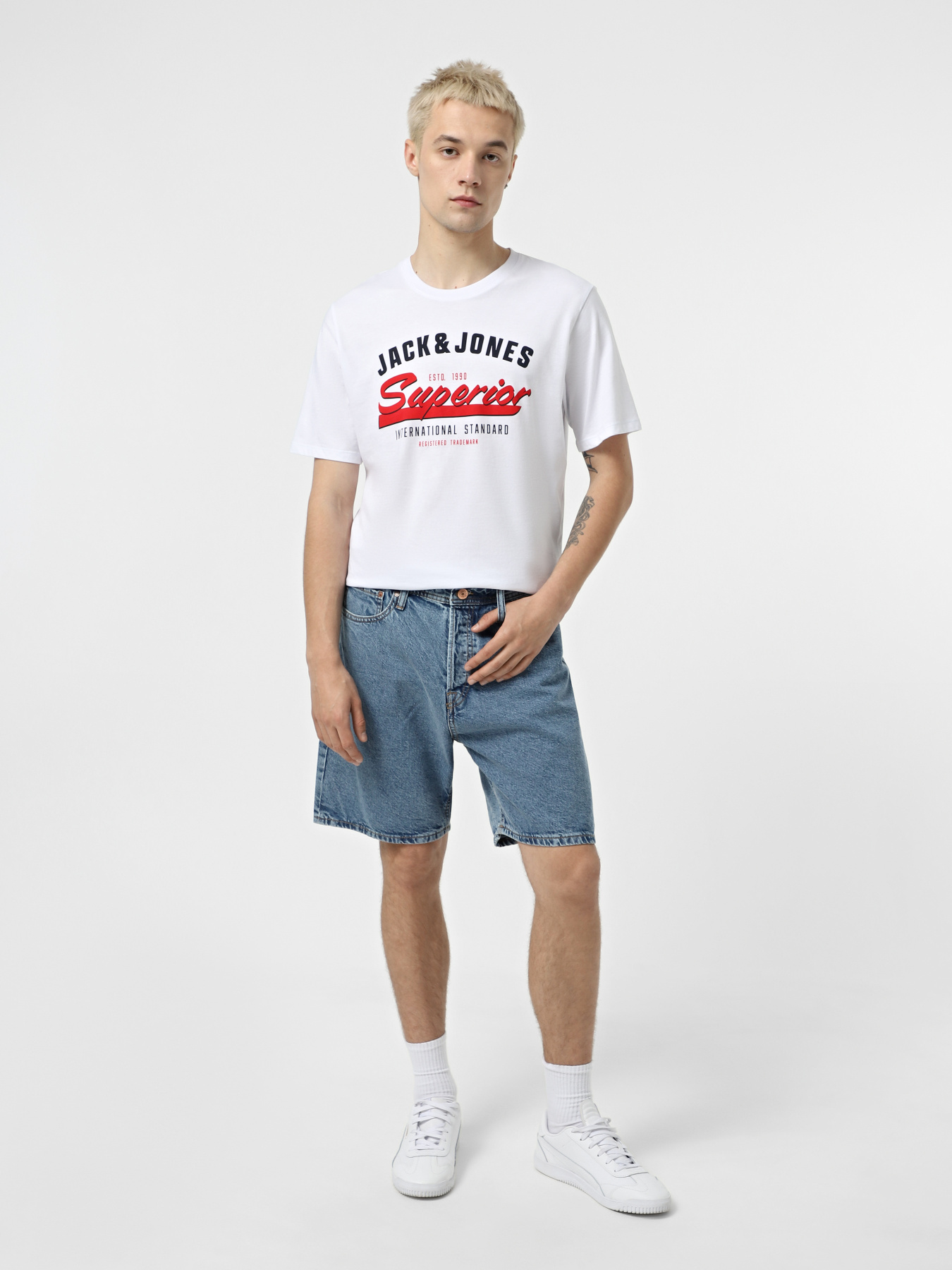Футболка JACK & JONES модель 12268267_White Фото