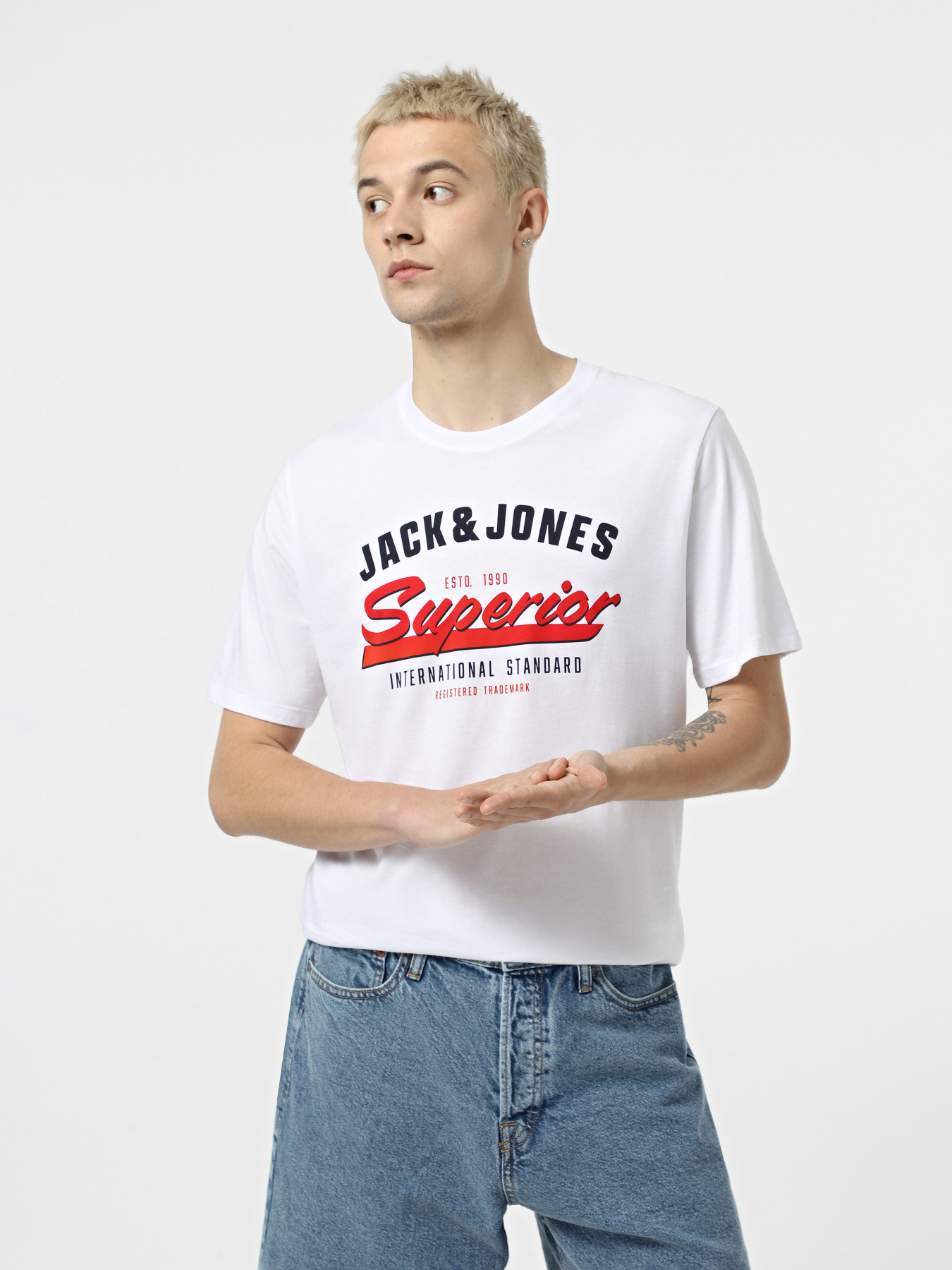 Футболка JACK & JONES модель 12268267_White Фото